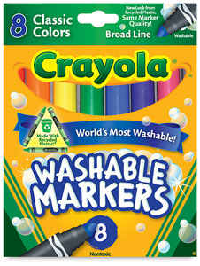 Set of 8, Classic Colors, Broad Tips