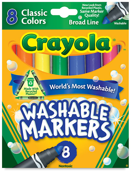 Set of 8, Classic Colors, Broad Tips