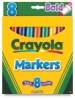 Set of 8 Bold Colors, Broad Tip