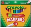 Set of 12 Assorted Colors, Broad Tip