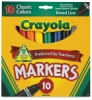Set of 10 Traditional Colors, Broad Tip