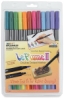 Set of 12 Markers, Bright Colors