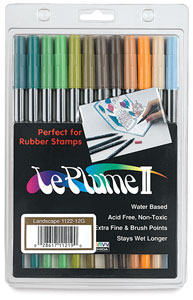 Set of 12 Markers, Landscape Colors