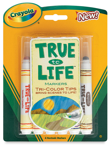 True to Life Markers, Set of 6