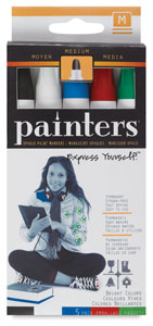 Bright Colors, Medium Point, Set of 5
