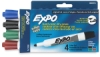 Bullet Tip Dry Erase Markers, Set of 4