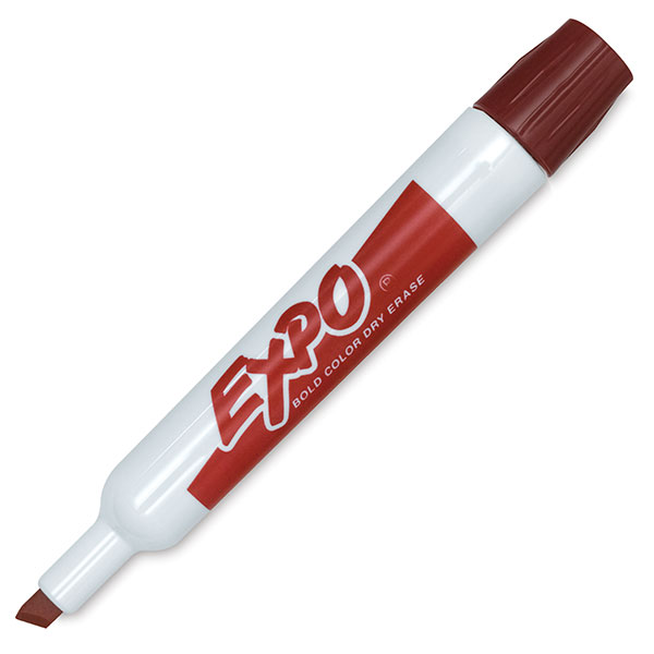 Chisel Tip Dry Erase Marker, Red