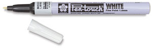 Fine Tip Marker, White