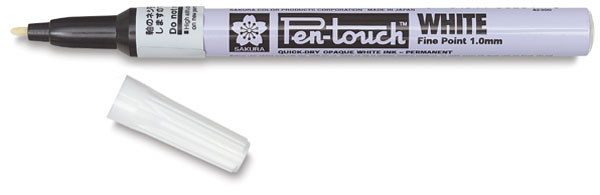 Fine Tip Marker, White