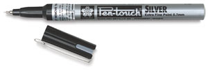 Extra-Fine Tip Marker, Silver