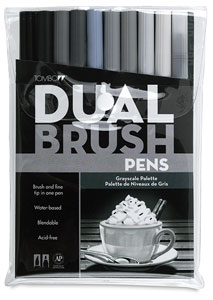 Set of 10 Gray Scale Colors