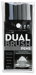 Set of 6 Gray Scale Colors