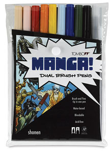 Set of 10 Manga Shonen Colors