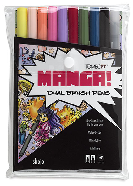 Set of 10 Manga Shojo Colors