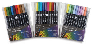 Dual Brush-Pen Sets
