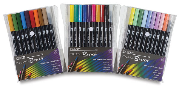 Dual Brush-Pen Sets
