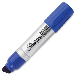 Sharpie 44001 Magnum Oversized Permanent Marker, Chisel Tip, Black