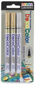 Metallic Set of 3, Extra Fine Tip