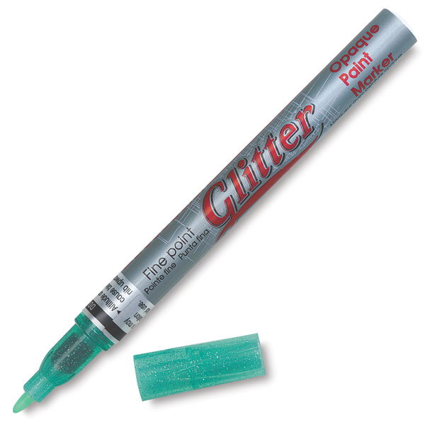 Glitter Green Marker