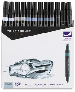 Set of 12, Cool Grays