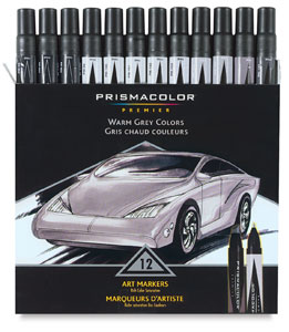Set of 12, Warm Grays