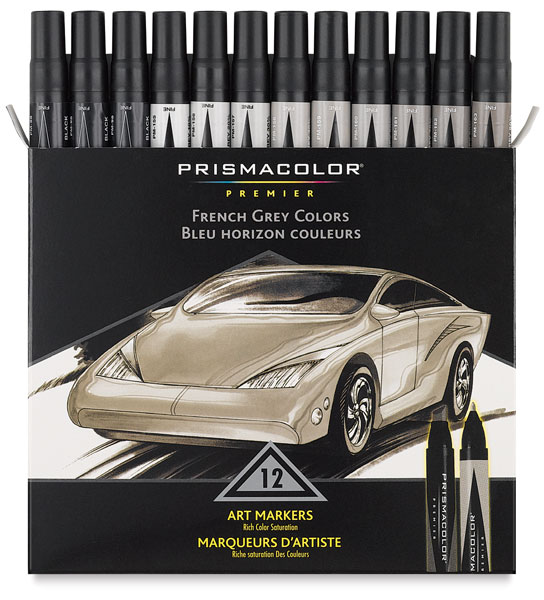 Set of 12, French Grays