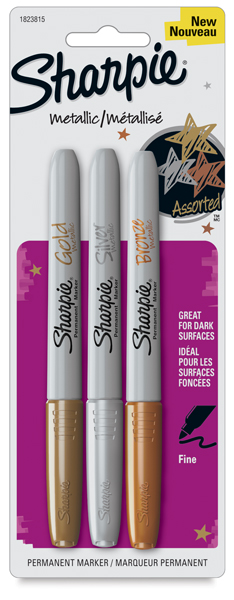 Metallic Fine Point Marker, Set of 3
