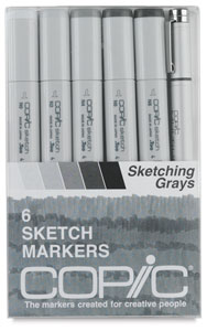 Sketching Grays, Set of 6