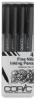 Set of 4 Fine Nib Black