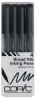 Set of 4 Broad Nib Black