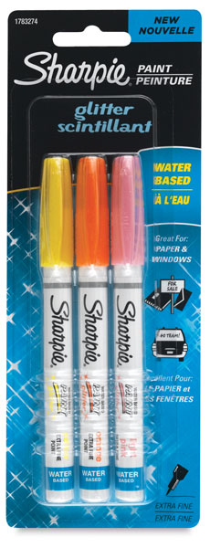 Set of 3, Light Glitter, Extra-Fine Point