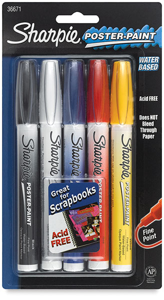 Set of 5, Assorted, Fine Point 