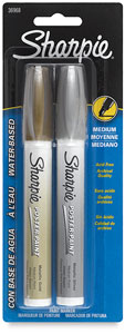 Set of 2, Gold/Silver Metallic, Medium Point 