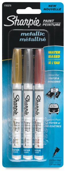 Set of 3, Metallic Colors, Extra-Fine Point