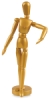 Painted Artist Manikin, Gold