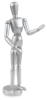 Painted Artist Manikin, Silver