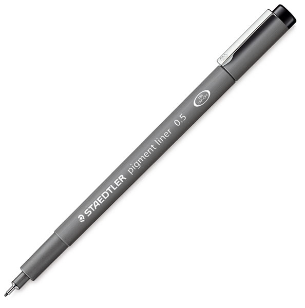Black Pigment Liner Pen, 0.5 mm
