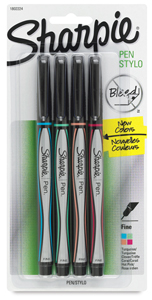 Sharpie Pen, Set of 4 Assorted New Colors
