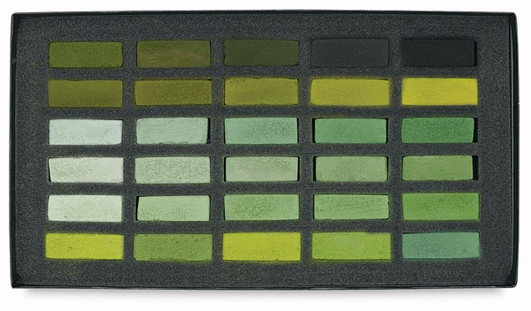 Warm Greens, Set of 30