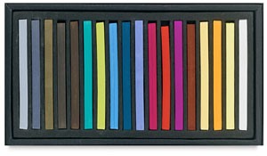 Semi-Hard Square Pastels, Set of 18