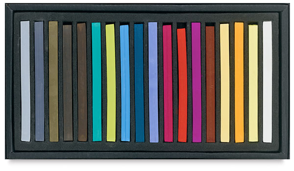 Semi-Hard Square Pastels, Set of 18