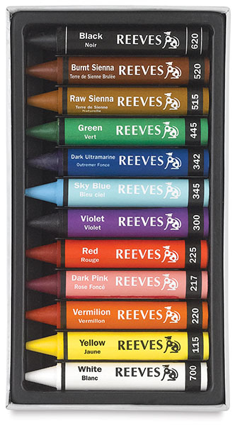 Watersoluble Wax Pastels, Set of 12