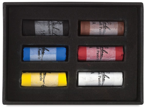 Half-Size Medium-Soft Pastel Sticks, Set of 6