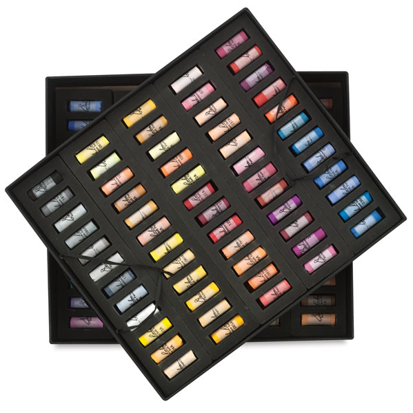Half-Size Medium-Soft Pastel Sticks, Set of 120