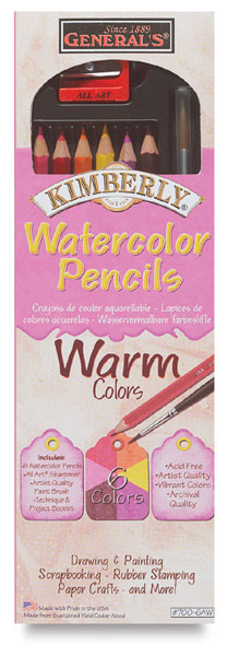 Set of 6 Warm Colors