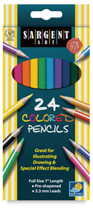 Colored Pencils, Set of 24