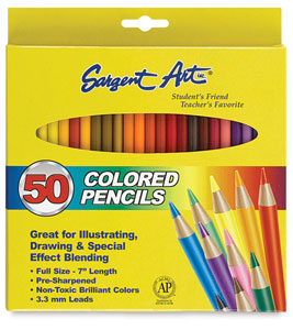 Colored Pencils, Set of 50