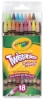Twistables Colored Pencils, Set of 18