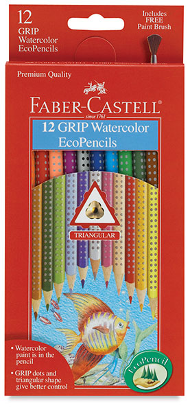 Grip Watercolor EcoPencils, Set of 12
