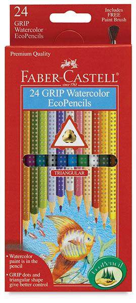 Grip Watercolor EcoPencils, Set of 24